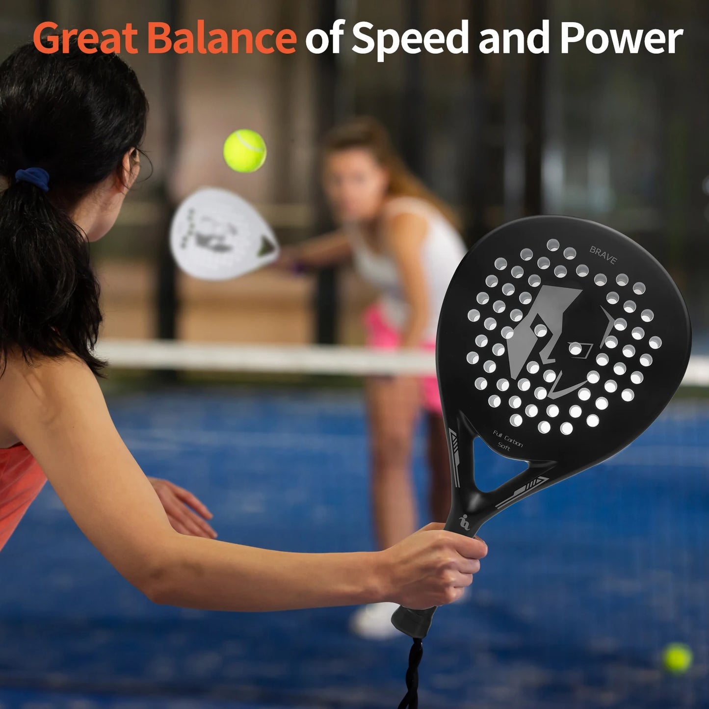 Carbon Padel Tennis Racket