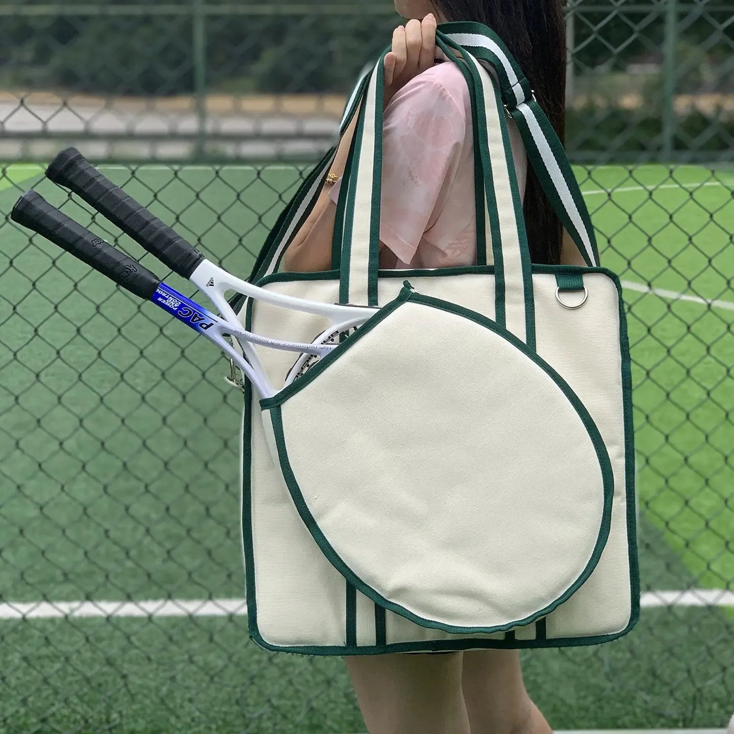 Canvas Crossbody Tennis Bag