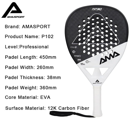 AMASPORT Carbon Padel Racket
