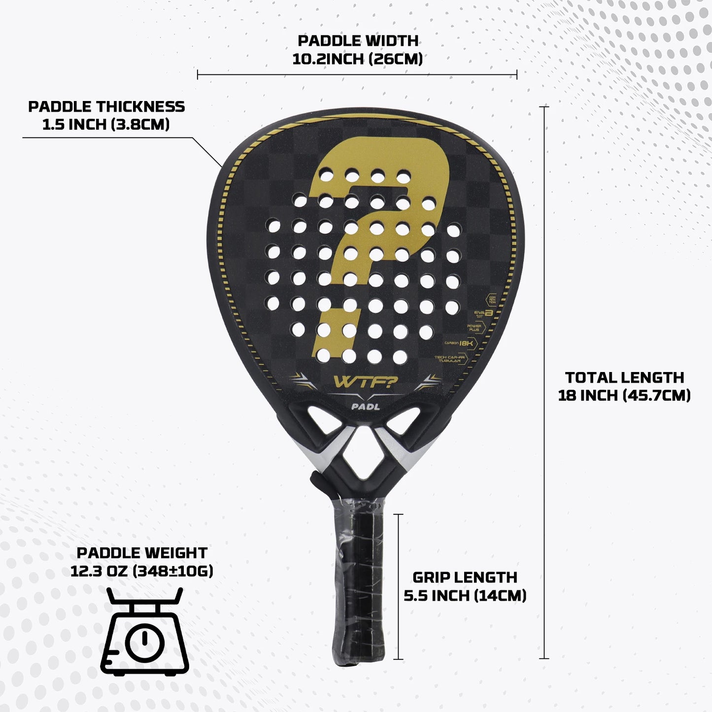 Full Carbon Padel Racket