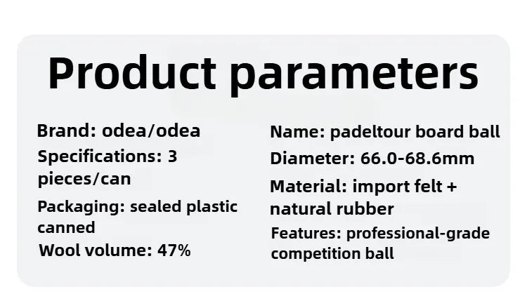Premium ODEA Padel Balls