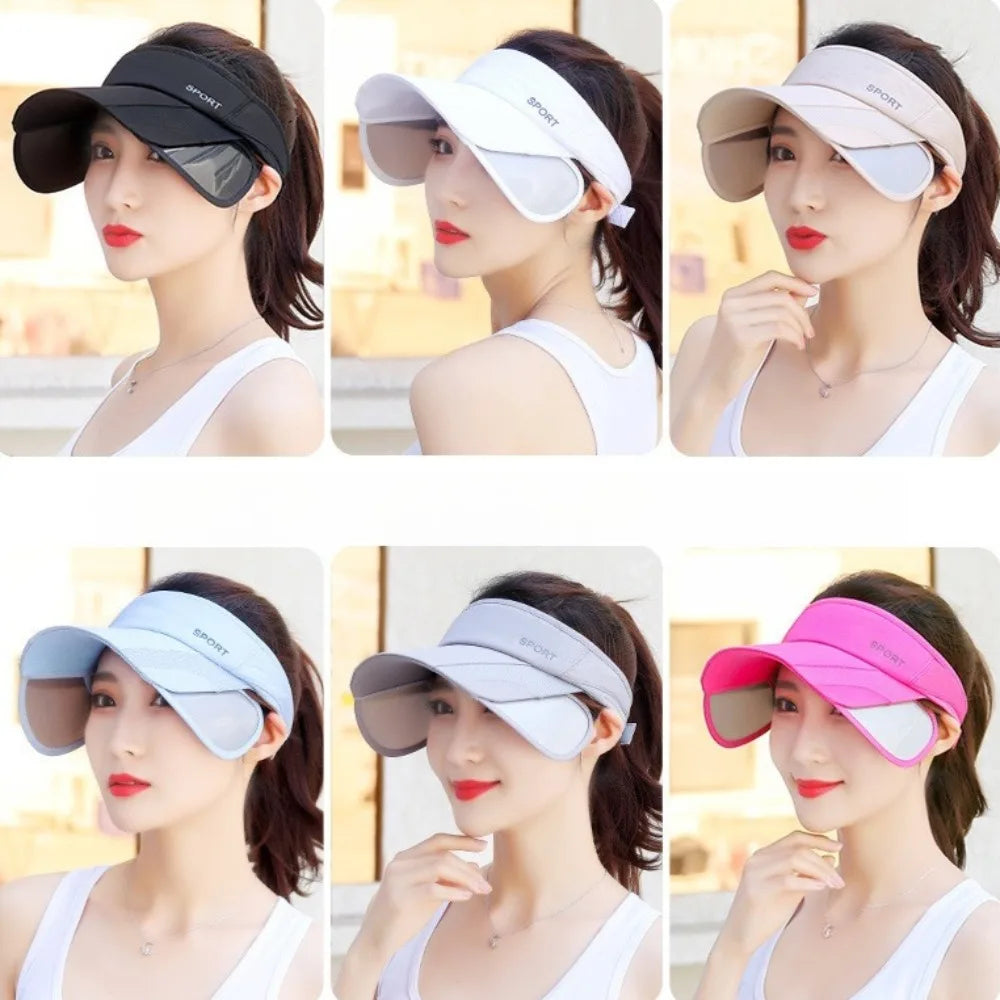 Women Wide Brim Tennis Visor