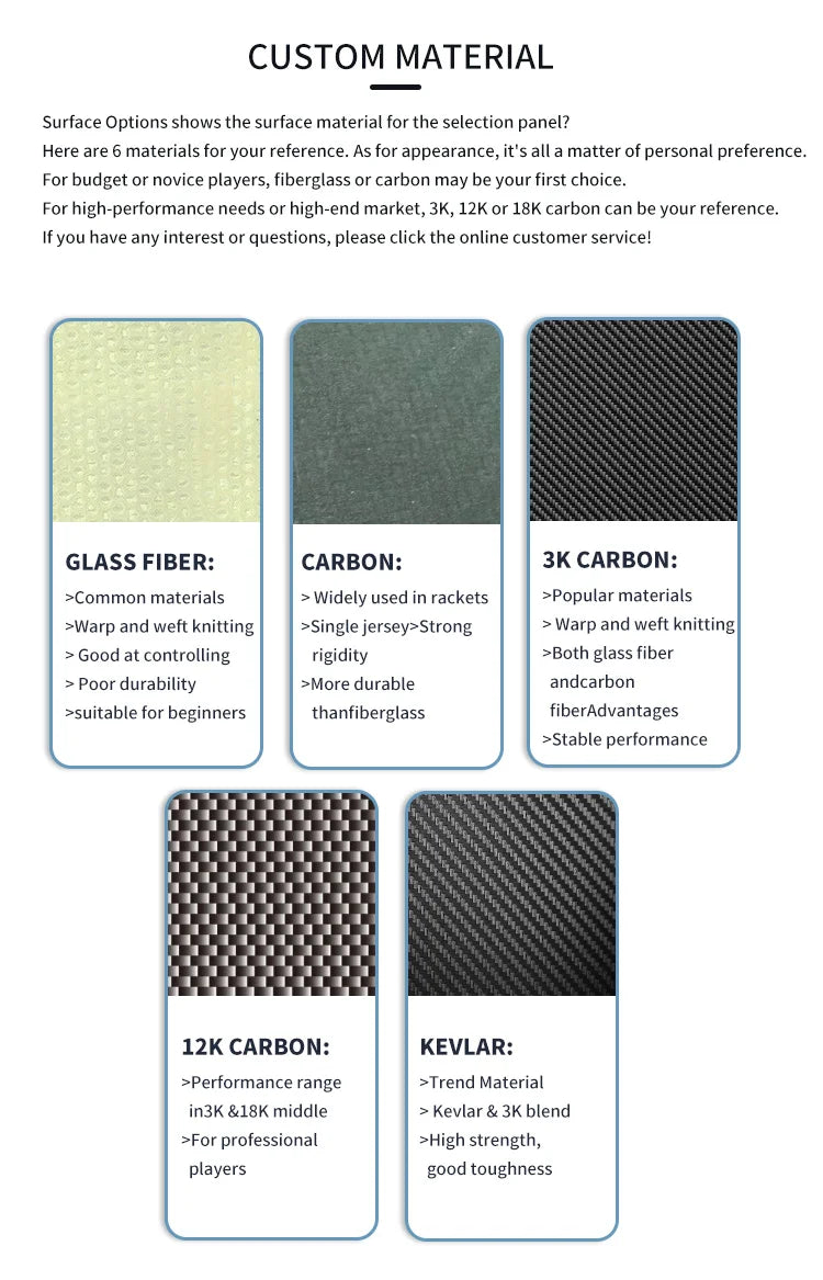 Custom Carbon Padel Racket