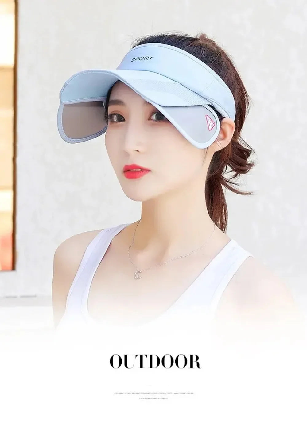Women Wide Brim Tennis Visor
