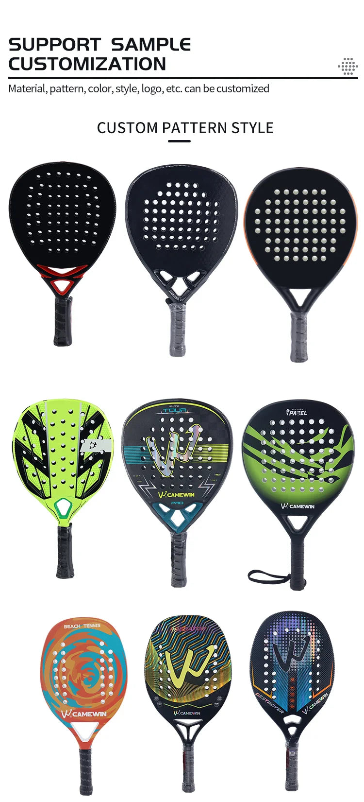 Custom Carbon Padel Racket