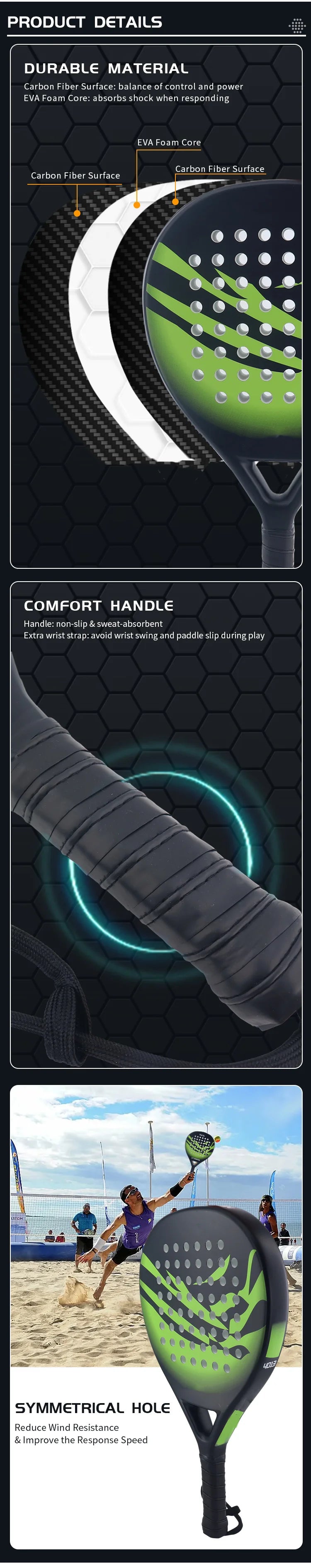 Custom Carbon Padel Racket