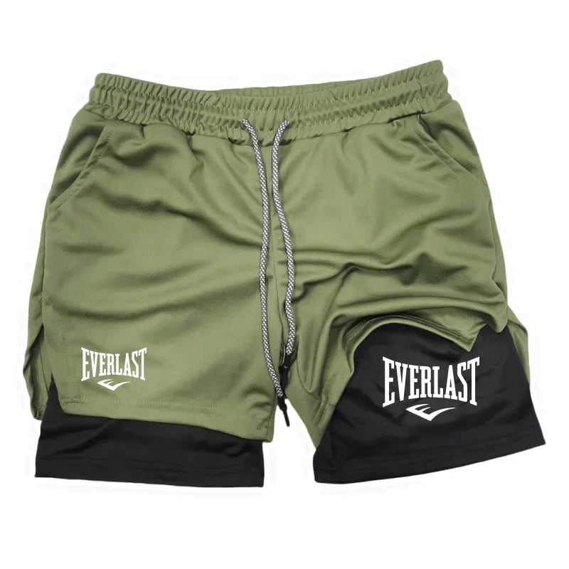 Men 2-in-1 Sports Shorts