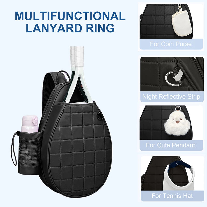Quilted Tennis Backpack