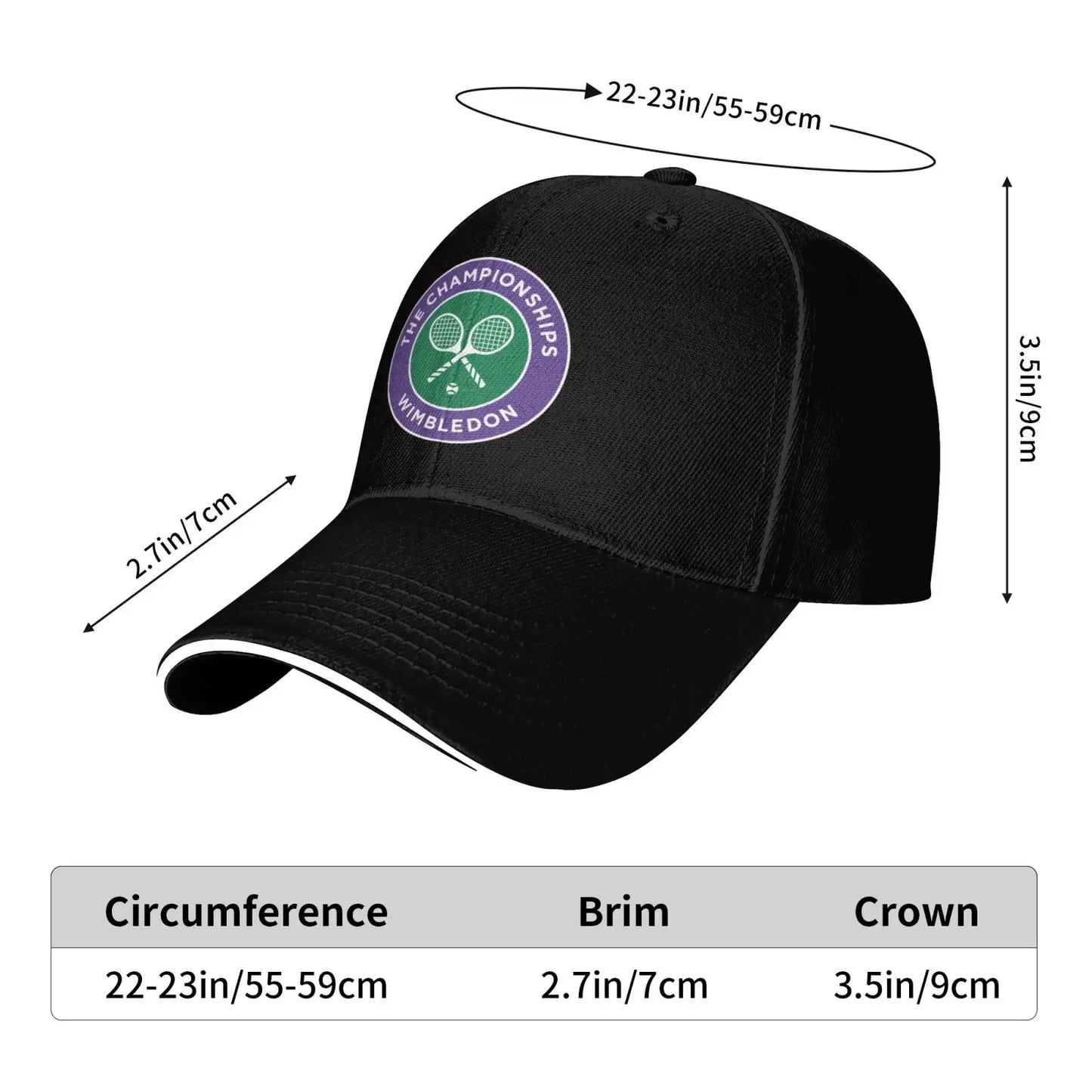 Wimbledon Tennis Baseball Cap