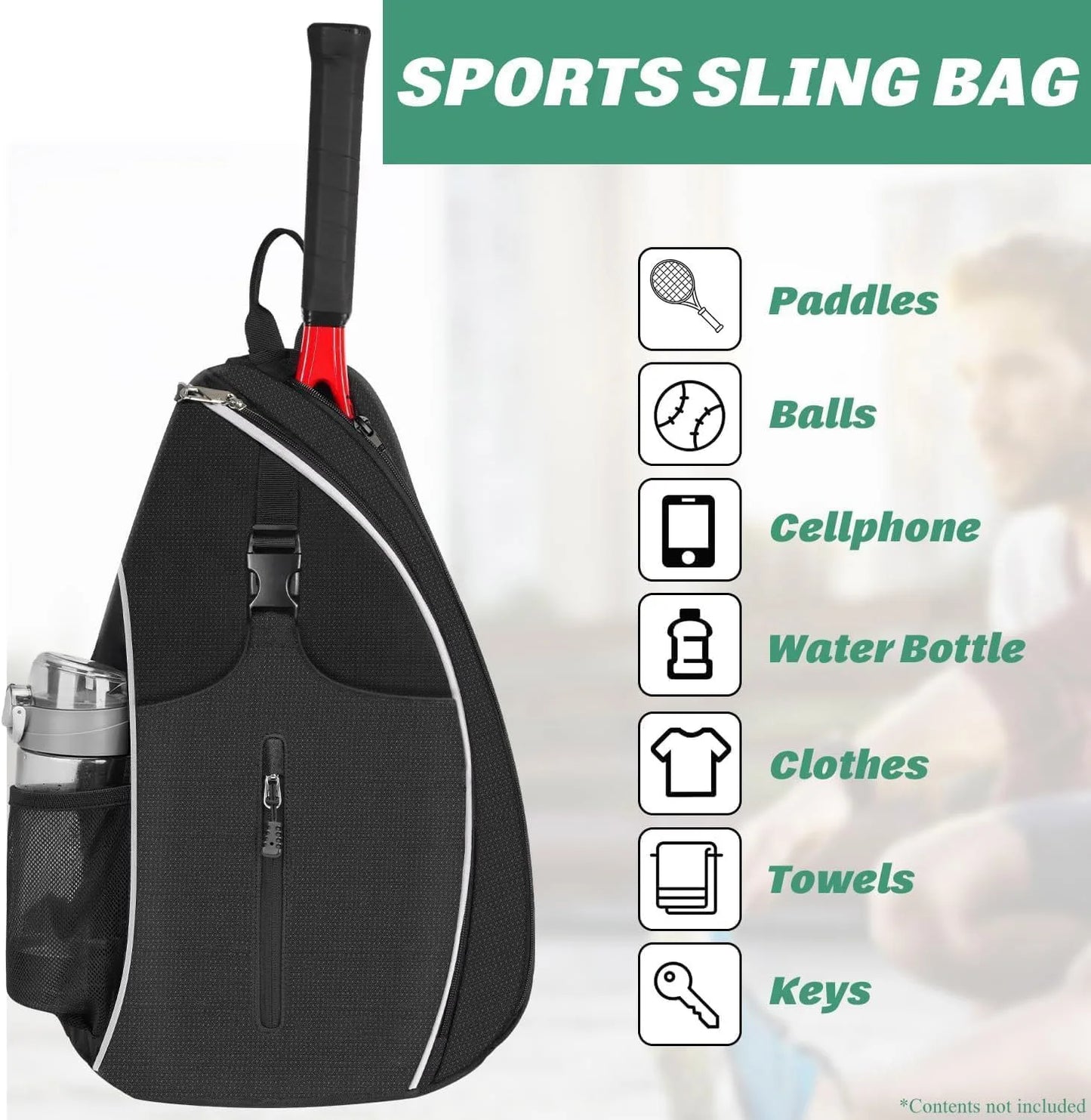 Tennis Sling Backpack