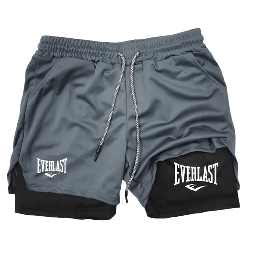 Men 2-in-1 Sports Shorts
