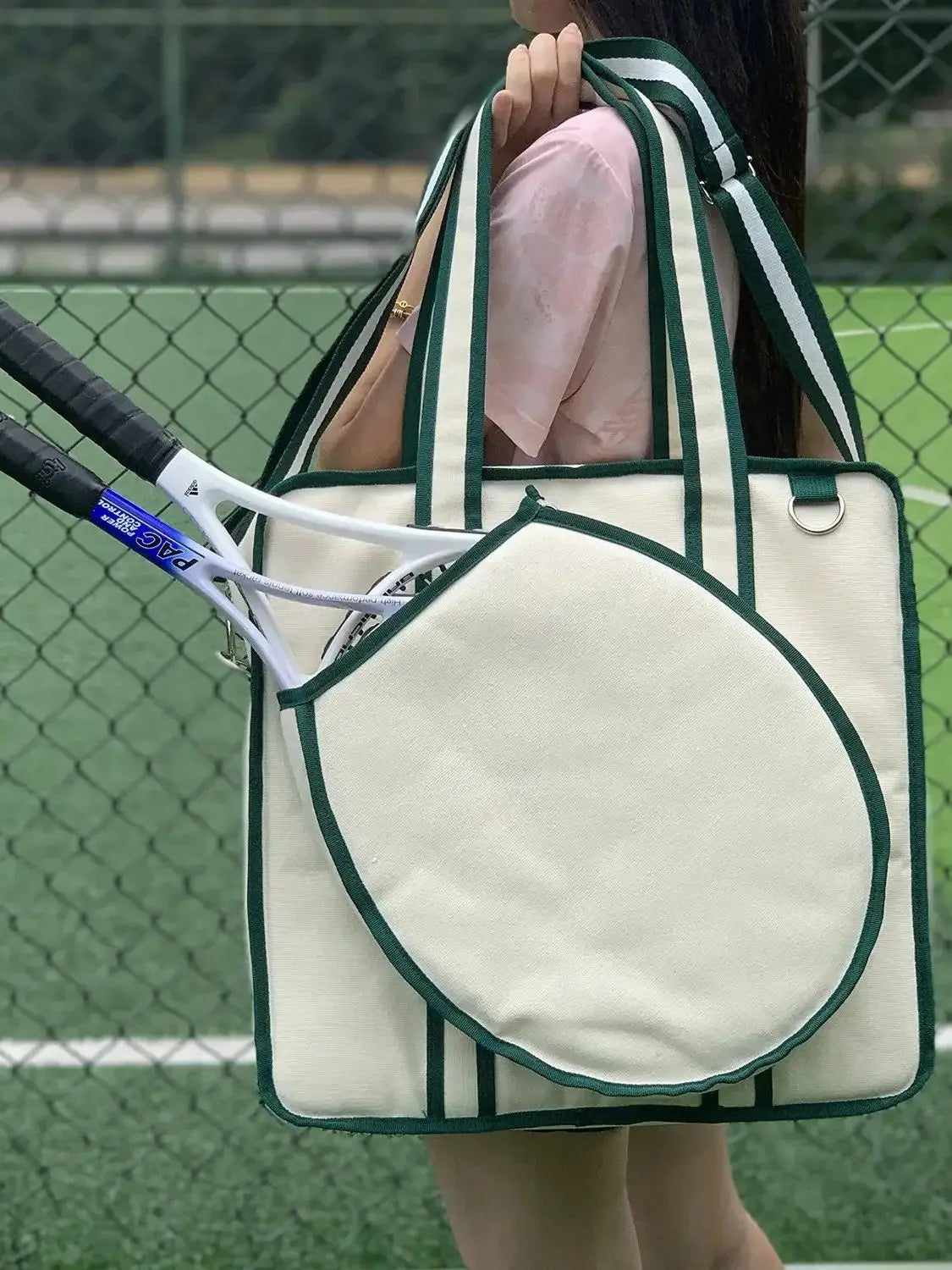 Canvas Crossbody Tennis Bag