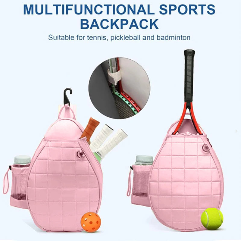 Quilted Tennis Backpack