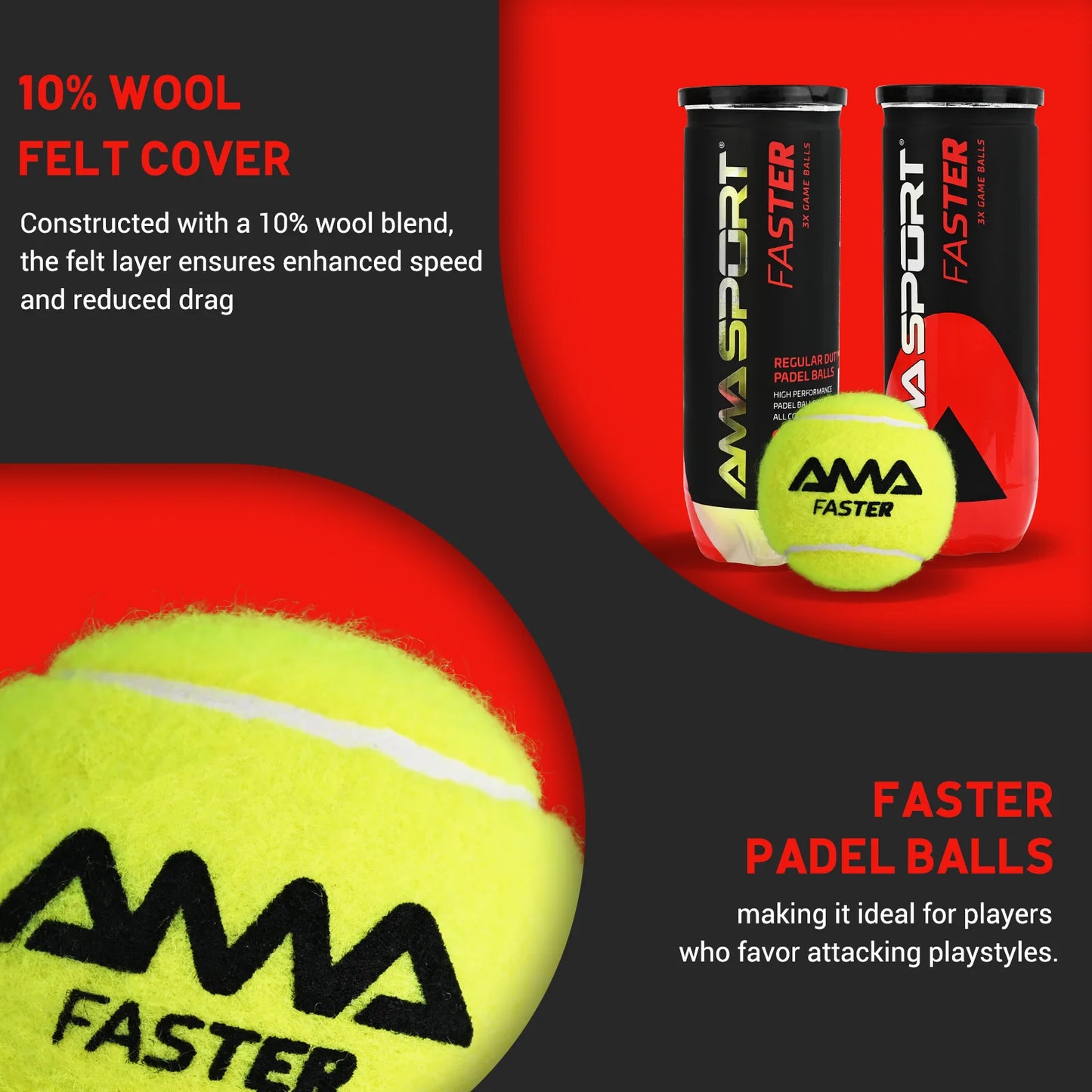 AMA Sport Padel Balls