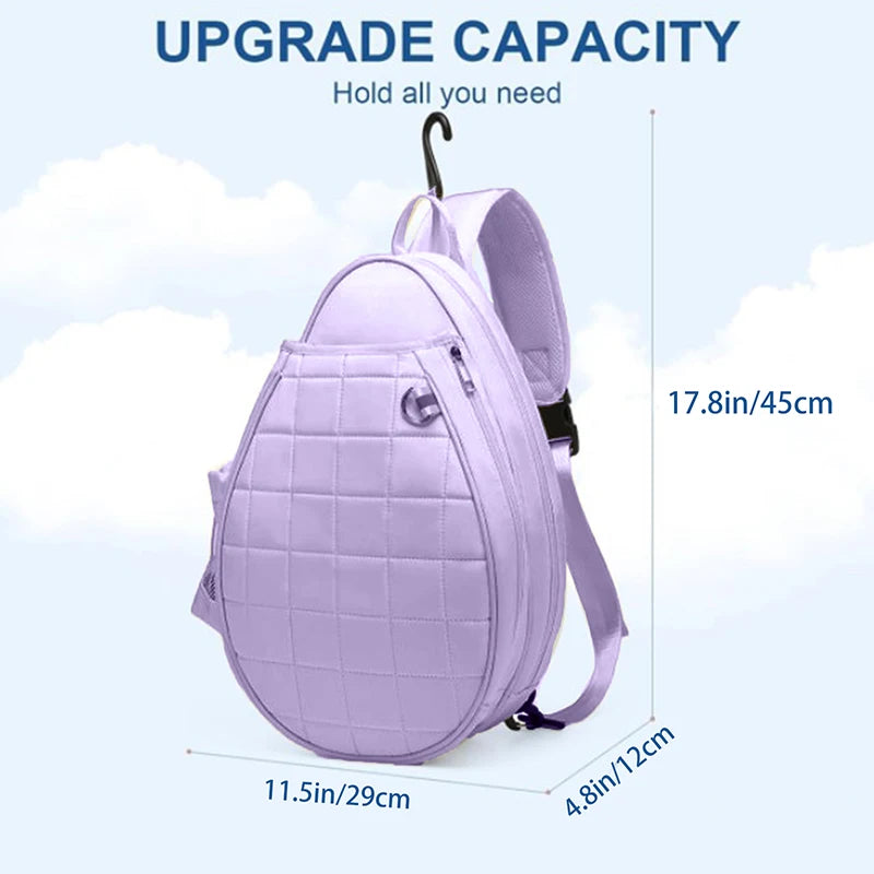 Quilted Tennis Backpack